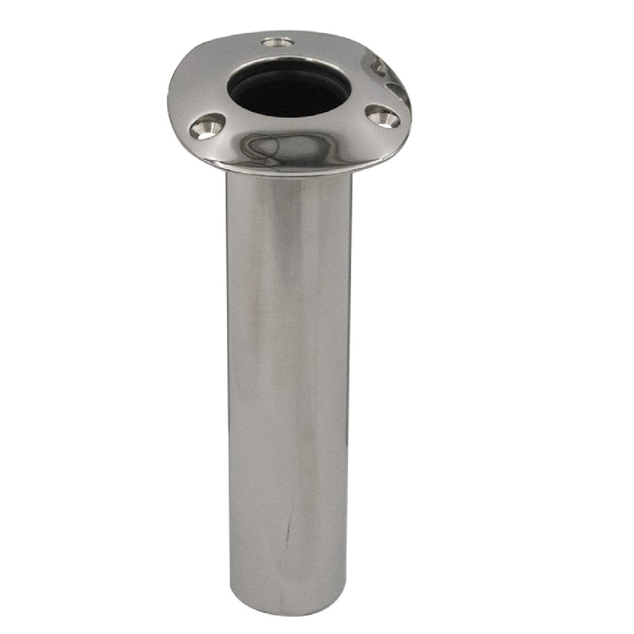 C.E. Smith Flush Mount Fishing Rod Holder - 0 Degree - Black Liner - No Logo