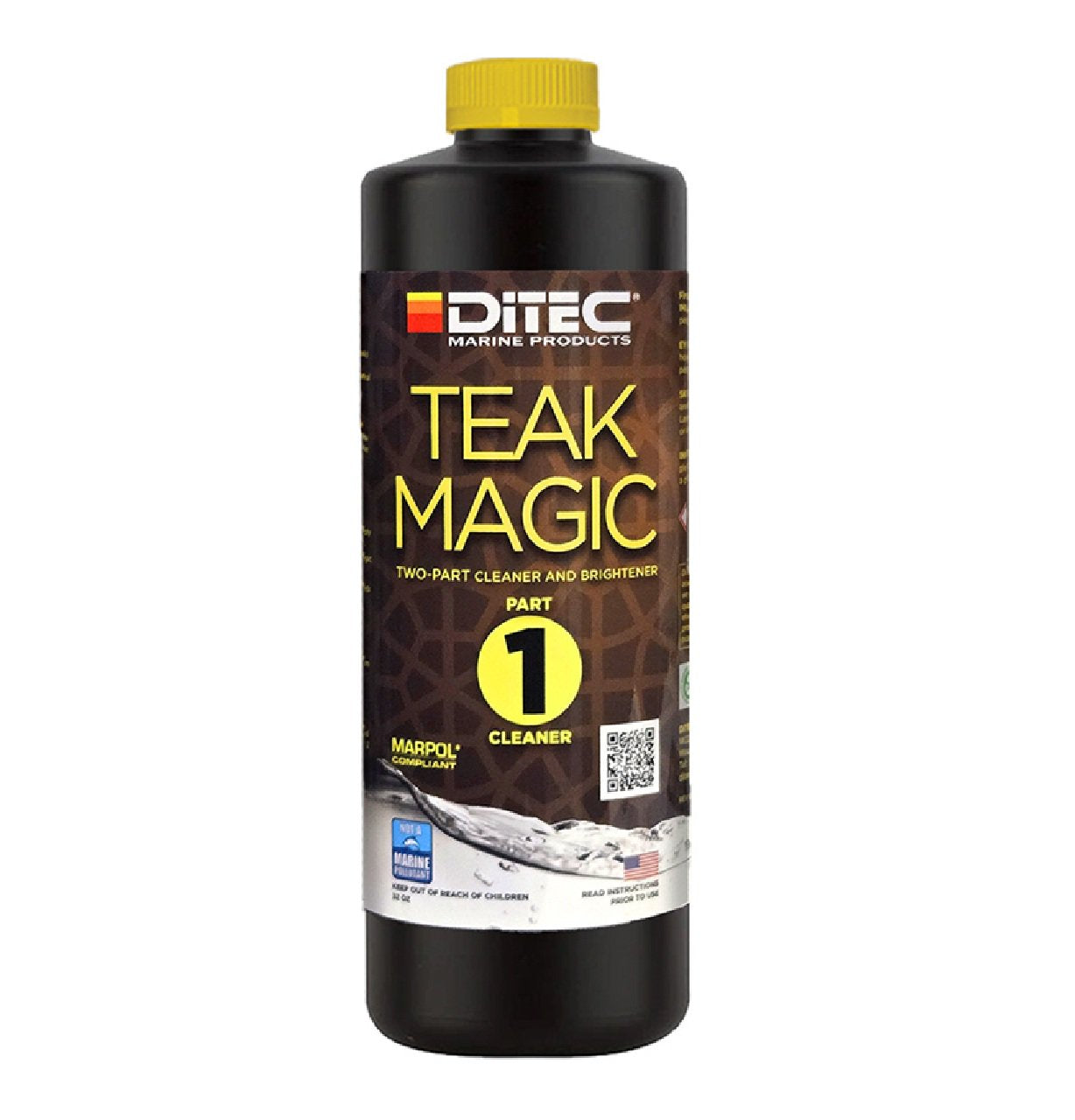 DiTec Teak Magic: Part 1 and 2 Boat Teak Cleaner-Combo 32oz