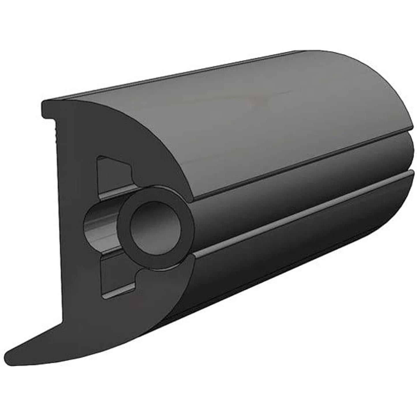 TACO Flex Vinyl Rub Rail Kit - Black w/Black Insert - 70' - 1 - 7/8" x 1 - 3/8" - The Online Fishing Store